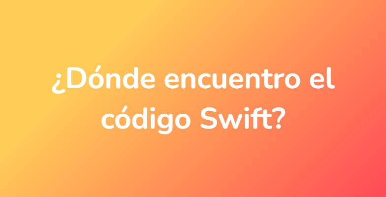 ¿Dónde encuentro el código Swift?